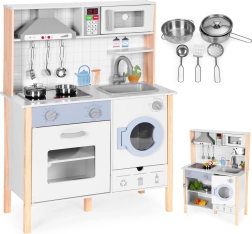 Lesena otroška kuhinja z lučkami in zvoki ECOTOYS