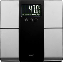 Analitična osebna tehtnica RUHHY z LCD, merjenje BMI, 10 profilov, nosilnost 225 kg