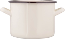 Silesia emajliran lonec 2,2 l, 16 cm, krem