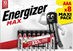 Alkalne baterije AAA ENERGIZER MAX, blister 8 kos