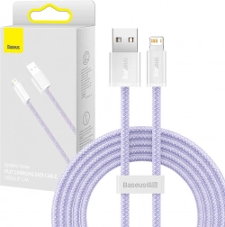Baseus Dynamic pleteni kabel USB–Lightning 2 m, 2,4 A, vijoličen