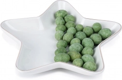 Porcelanast krožnik v obliki zvezde 18 cm