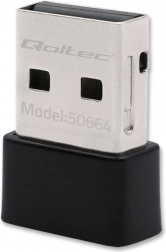 Ultrahitri brezžični mini USB Wi‑Fi adapter Qoltec 650 Mb/s