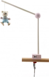 Hess lesen nosilec za mobil nad posteljico – rožnat, s trdno sponko