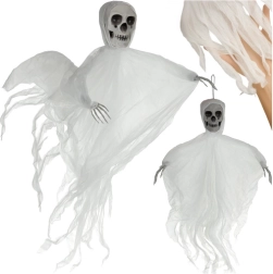 Ruhhy hanging white skeleton (ghost) 70 cm - 1 piece