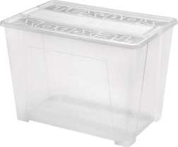 HEIDRUN TexBox 70 L Plastic Storage Box with Lid