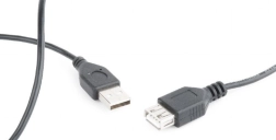 Podaljševalni kabel USB 2.0, 0,75 m, črn
