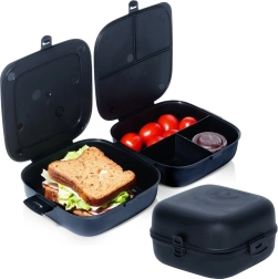 Divided lunchbox 2×700 ml, black