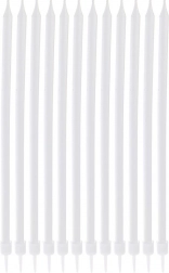 Dolge bele svečke za torto 14,5 cm, 12 kosov