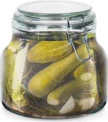 Steklena posoda s sponko IRMA 1,85 l