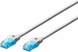 Patch kabel RJ45-RJ45 kat. 5e U/UTP 0,25 m bel