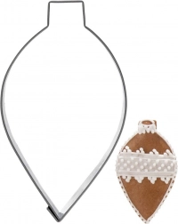 Nerjavno jeklen kalup za piškote – božična bunka 9 cm