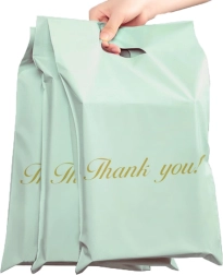 Metine kurirske kuverte z ročajem 500 × 600 + 70 mm, 50 kos – Thank you