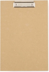 pisalna podloga A4 kraft nature s kovinsko sponko