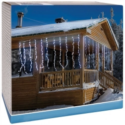 Zunanja svetlobna viseča ledena zavesa 220 LED 2 m
