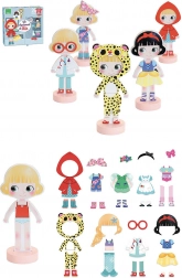 Vilac magnetne oblačilne sestavljanke – oblikovalka Mia, lesena punčka 22 cm