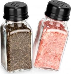 Steklena solnica in popernica 80 ml, komplet 2 kosa