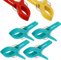 Klipi za plažno brisačo, set 4 kos