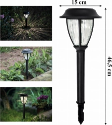 Komplet 10 kosov solarnih LED vrtnih lantern za zapičenje