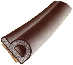 Okensko tesnilo EPDM P 9 × 5,5 mm rjavo 6 m Trelleborg