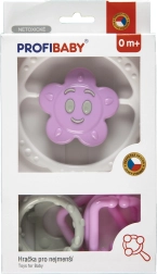 Komplet ropotuljic – veriga in zvezdica/cvetek, barvito