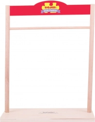 Leseni obešalnik za oblačila za lutke Bigjigs