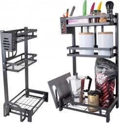 Kovinski trietažni kuhinjski organizator