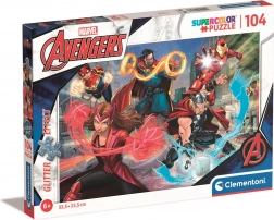 Bleščeči puzzle Marvel Avengers 104 kosov