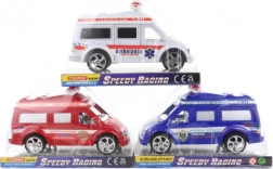 Reševalno vozilo na vztrajnik, plastično, 19 cm