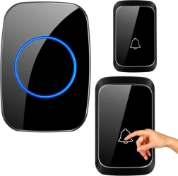 Brezžični vodoodporen zvonec, 25 melodij, 3 ravni glasnosti