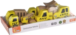 Lesena gradbena vozila – komplet 6 kosov