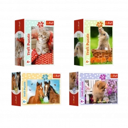 Minipuzzle 54 koščkov z mladiči