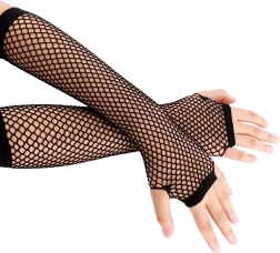 Dolge mrežaste rokavice brez prstov