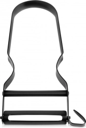 Rezalnik za zelenjavo in sadje iz nerjavnega jekla, črn, 11,5 cm