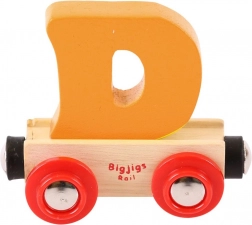 Bigjigs Rail leseni vlak z črko D