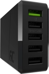 Omrežni polnilec GREENCELL ChargeSource 5, 52 W, 5× USB s hitrim polnjenjem