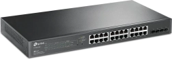 Stikalo TP-Link JetStream s 28 gigabitnimi PoE+ vhodi in 4 SFP