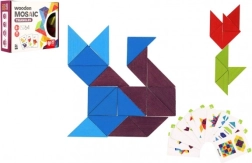 Lesena mozaična sestavljanka trikotniki