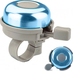 Kovinski kolesarski zvonec za krmilo – glasen, klasičen, moder