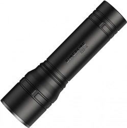 žepna svetilka Superfire z USB polnjenjem in 4 načini, črna