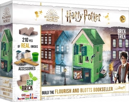 Konstrukcijski set BRICK TRICK HARRY POTTER – Knjigarna Krucánky in Kaňoury, 210 delov