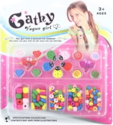 Leseni kroglici za otroke za izdelavo zapestnic