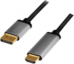 kabel displayport na hdmi 4k/60 hz 2 m z aluminijasto zasnovo
