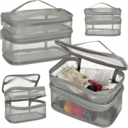 Potovalna kozmetična torba siva