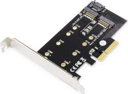 PCIe adapter za M.2 NGFF/NVMe SSD za SATA in NVME
