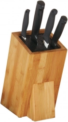 Bambusno stojalo za nože z univerzalnim vložkom