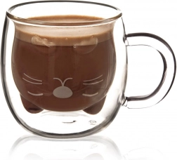 Termo kozarec z dvojno steno mačka 270 ml