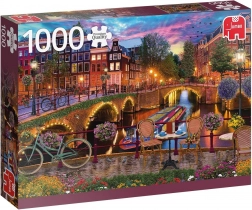 JUMBO puzzle Vodni kanali v Amsterdamu – 1000 koščkov