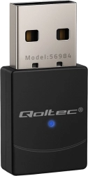 Qoltec brezžični mini adapter Wi‑Fi 6 z Bluetooth 5.4, USB