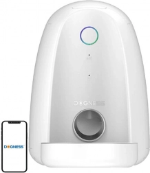 pametni samodejni podajalnik hrane za pse in mačke z Wi‑Fi DOGNESS mini, bel
